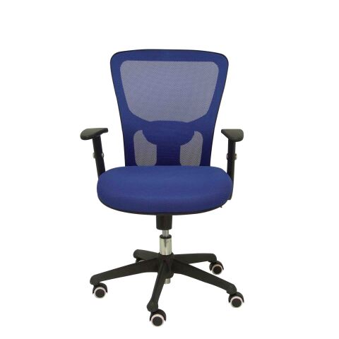 Silla Pozuelo respaldo malla negro asiento bali - Azul