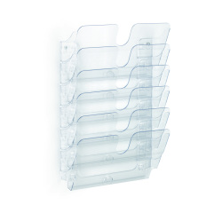 Trieur mural 6 cases Flexiplus Durable A4 paysage incolore