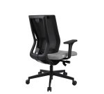 Bürostuhl Ergonomic MAXPRO, Stoff und Netz, mit 2D-Armlehnen, synchronem Mechanismus, schwarzen Füßen