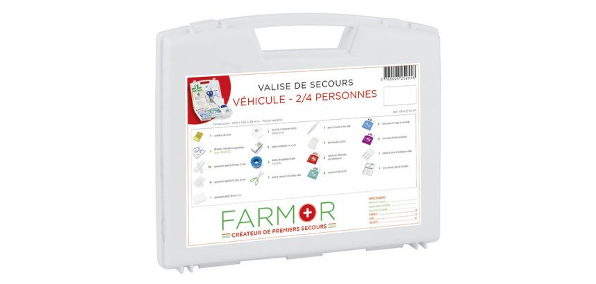 Valise de secours Véhicule 2/4 personnes