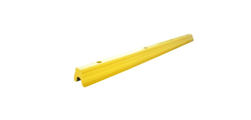Butée de parking polyéthylène jaune 1830 mm