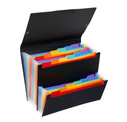 Trieur extensible plastique 18 positions Rainbow Class Viquel