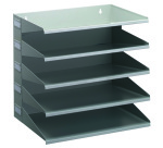 Trieur horizontal 5 compartiments DURABLE - gris
