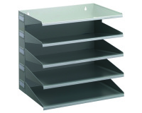 Trieur horizontal 5 compartiments DURABLE - gris