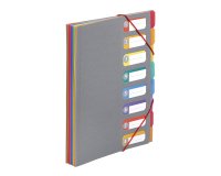 Trieur extensible à soufflets 8 compartiments – A4 – Viquel Rainbow Touch