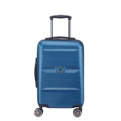 Valise cabine 55 cm 4 doubles roues Comete + bleu