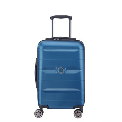 Valise cabine 55 cm 4 doubles roues Comete + bleu