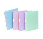 Classeur souple A4 - 4 anneaux - Dos 3,5 cm - polypropylène - RAINBOW PASTEL VIQUEL  - Coloris assortis