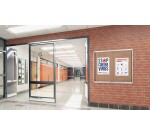 Vitrina interior corcho reciclado puertas vidrio securit correderas 27A4