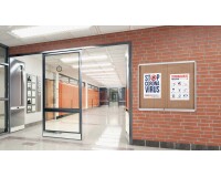 Vitrina interior corcho reciclado puertas vidrio securit correderas 27A4