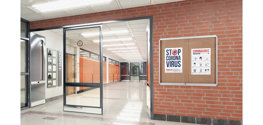 Vitrina interior corcho reciclado puertas vidrio securit correderas 27A4