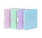 Classeur souple A4 - 2 anneaux - Dos 3,5 cm - polypropylène - RAINBOW PASTEL VIQUEL  - Coloris assortis