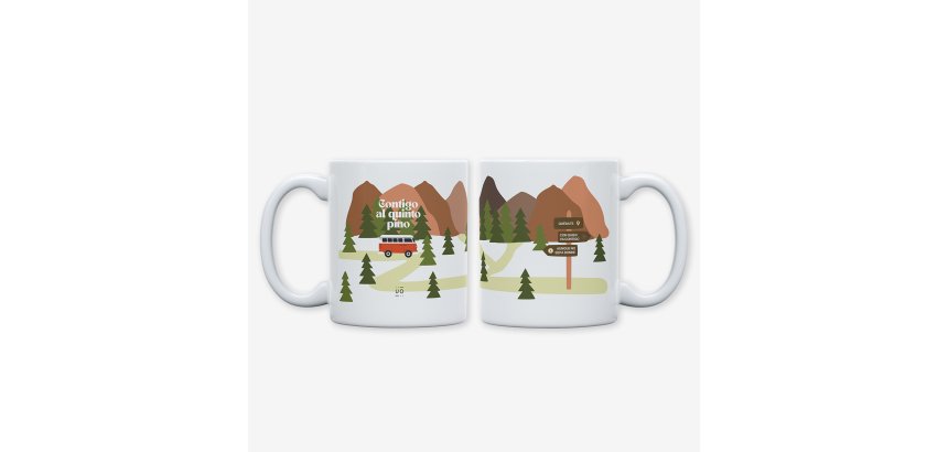 Taza "Contigo al quinto pino"