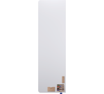 Tableau blanc émaillé XL WALL-UP 200x60cm - Coin gauche arrondi - Legamaster