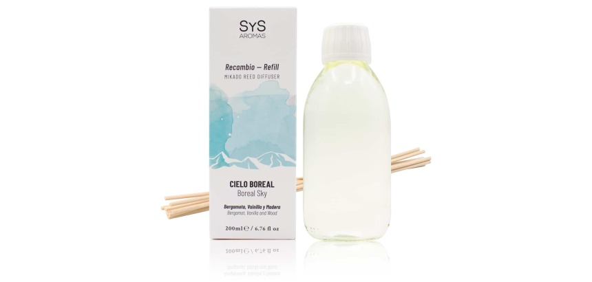 Recambio Mikado Cielo Boreal 200ml + Palos Experience SYS