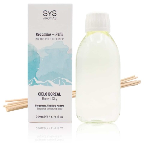 Recambio Mikado Cielo Boreal 200ml + Palos Experience SYS