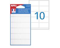 Etiquette multi-usage, 19 x 38 mm, blanc