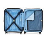 Delsey Valise cabine Slim Extensible Lutèce SE - 4 doubles roues 55 cm marine