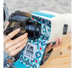 Smile I’m Casual Mod Style - Funda protectora para cámara réflex (DSLR), multicolor, compatible con objetivos de hasta 55 mm y 9 cm de largo