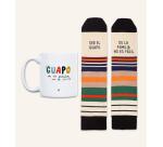 Taza + Calcetines "Ser el guapo de la familia no es fácil" talla 42-46
