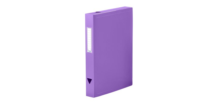 Boîte de classement plastique Viquel Class Doc - Essentiel Recycle - dos 4 cm - violet