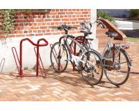 Range 2 vélos pour antivol U : roue avant et cadre