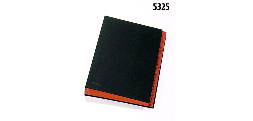 Trieur carte Extendos 25 divisions onglets alphabétiques coloris noir