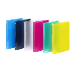 Classeur souple A4 - dos 2,5cm - proyglass - Viquel - 4 Anneaux