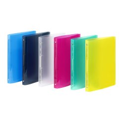 Classeur souple A4 - dos 2,5cm - proyglass - Viquel - 4 Anneaux