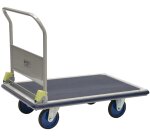 Prestar® Chariot pliable plateau tôle antidérapant sans frein 500 kg 1240 x 790 mm