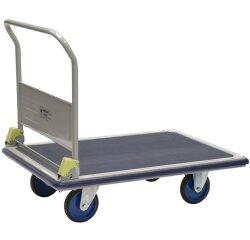 Prestar® Chariot pliable plateau tôle antidérapant sans frein 500 kg 1240 x 790 mm