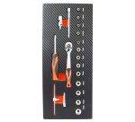 Module  douilles 1/4" et accessoires  pour servantes d'atelier