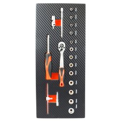 Module  douilles 1/4" et accessoires  pour servantes d'atelier
