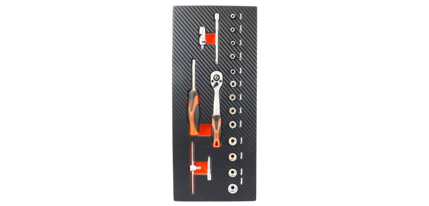 Module  douilles 1/4" et accessoires  pour servantes d'atelier