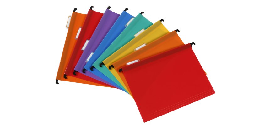 Bac de classement Viquel Rainbow Class pour dossiers suspendus - noir