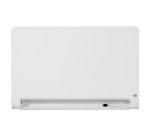 Pizarra magnética de cristal Nobo Impression Pro de 1000x560mm con bandeja para rotuladores oculta