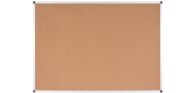 Ayda BioFusion Pizarra de corcho reciclado enmarcado en aluminio anodizado 45x60