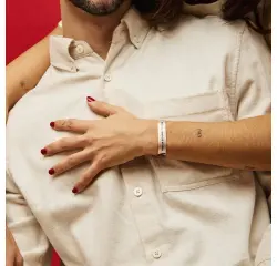 Pulsera de tela "Eres el amor de mi vida"