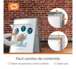 Porta carteles para suelo A-frame A1 Nobo Essence con esquinas en inglete