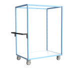 Servante multi-niveaux plateau bois 250 kg 1200 x 800 mm roue TPE