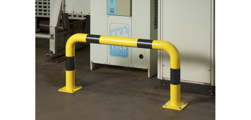 Barrières de protection droite HT 60  x L60 cm - Long. hors tout 69 cm Tube Ø 89 x 3,2 mm d'épaisseur
