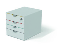 Module de classement Durable Varicolor® Mix Safe 4 tiroirs liseré de couleur