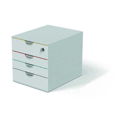 Module de classement Durable Varicolor® Mix Safe 4 tiroirs liseré de couleur