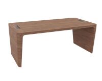 Bureau droit Direction Xennon finition placage bois L 190 cm