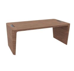 Bureau droit Direction Xennon finition placage bois L 190 cm