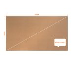 Tablero de anuncios de corcho de formato panorámico Nobo Impression Pro de 1220x690 mm