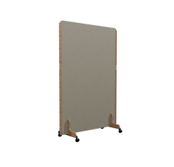 Cloison acoustique Enzo PET 24 mm - sur roulettes  - L 120 x H 170 cm