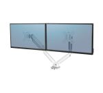 Brazo para monitor doble Platinum Series™ Blanco Fellowes