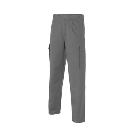Pantalón multibolsillos algodón/elastano talla 40 - Gris