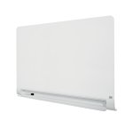 Pizarra magnética de cristal Nobo Impression Pro de 1260x710mm con bandeja para rotuladores oculta